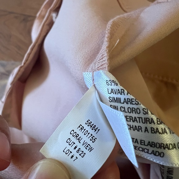 NWT A New Day Women's Pants Size 14 High-Rise Relaxed Fit Tapered Ankle Tan Pink - Picture 9 of 10